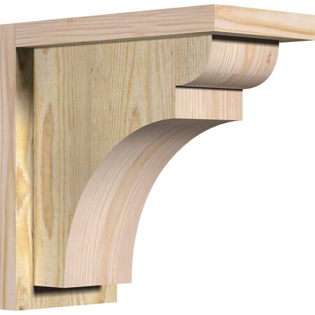 Ekena Millwork Yorktown Rough Sawn Corbel w/Backplate, Douglas Fir, 6"W x 12"D x 12"H COR06X12X12YOR01RDF